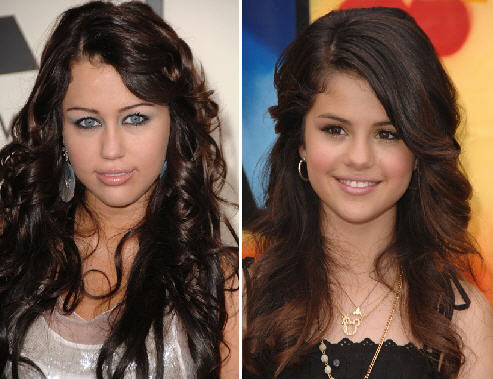 Miley Cyrus et Selena Gomez sont toutes les deux jeunes 15 et 16 ans 